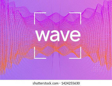 Music flyer. Dynamic fluid shape and line. Trendy discotheque banner template. Neon music flyer. Electro dance dj. Electronic sound fest. Techno trance party. Club event poster. 