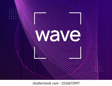 Music flyer. Dynamic fluid shape and line. Creative concert cover design. Neon music flyer. Electro dance dj. Electronic sound fest. Techno trance party. Club event poster.