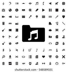 music folder icon illustration isolated vector sign symbol