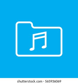 music folder icon illustration isolated vector sign symbol