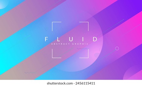 Marco de música. Patrón de verano espacial. Anuncio moderno azul. Formas de Vector. Composición geométrica de la casa. Horizontal Ux. Página de aterrizaje ligera. Marco de música púrpura