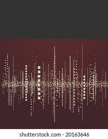 Music frequencies background