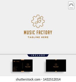 music gear logo design studio headphone microphone cassete vector monoline icon
