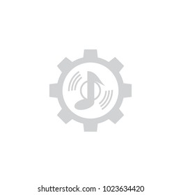 Music Gear Logo Icon Design
