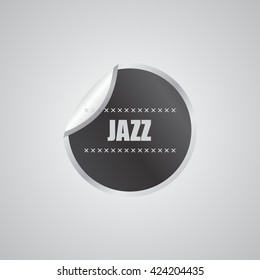 music genre label sticker badge theme