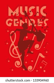 music genres dance  girls vector art