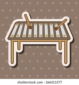 music glockenspiel theme elements vector,eps