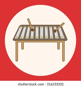 music glockenspiel theme elements vector,eps