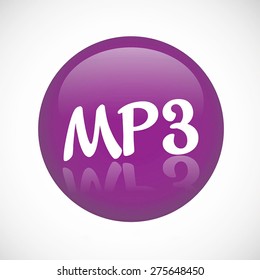 music glossy audio icon