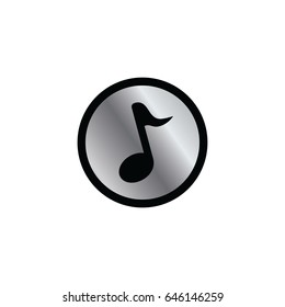 music glossy color website internet icon button theme vector art