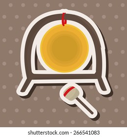 music gong theme elements vector,eps