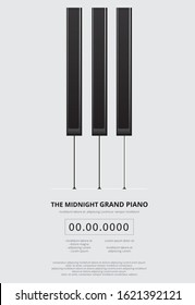 Music Grand Piano Poster Background Template