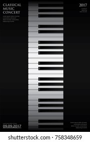 Music Grand Piano Poster Background Template