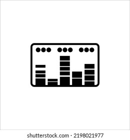 Music graphic audio equalizer icon