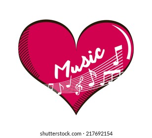 music graphic design , vector illustration