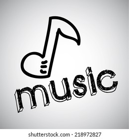 music graphic design , vector illustration