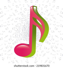music graphic design , vector illustration