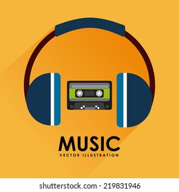 music graphic design , vector illustration