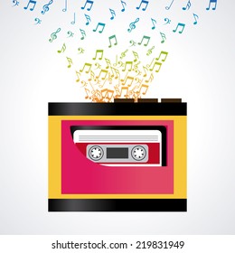 music graphic design , vector illustration