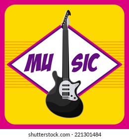 music graphic design , vector illustration