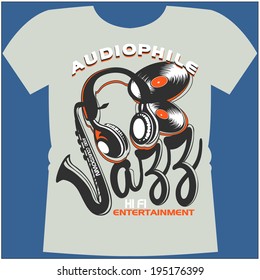 music graphic for t-shirt