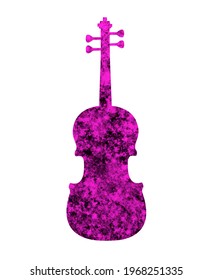 Music graphic with violin in vector quality.