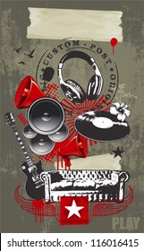 music grunge background