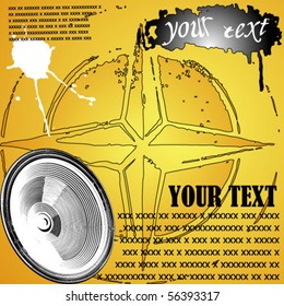 Music grunge poster