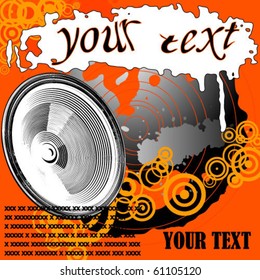 Music grunge poster