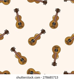 music guitar , cartoon seamless pattern background