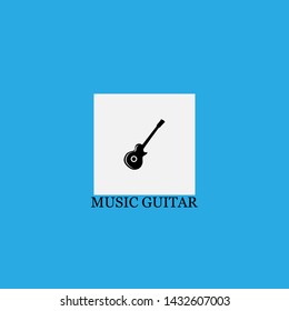 music guitar icon sign signifier vector