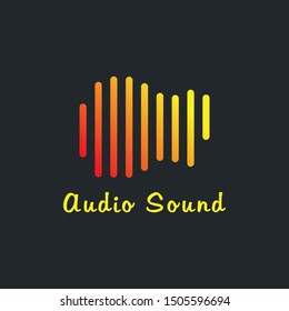 Music Guitar Sound Logo Design Vector