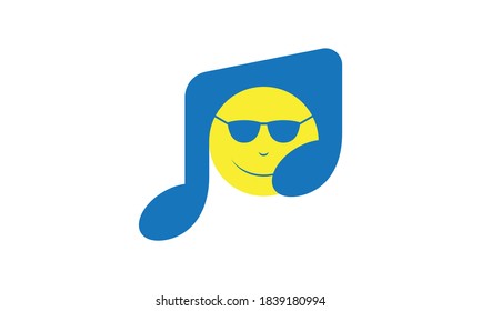 Music Guy Logo with very simple style