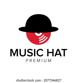 Symbol für Musik mit Logo, Vektorgrafik-Vorlage