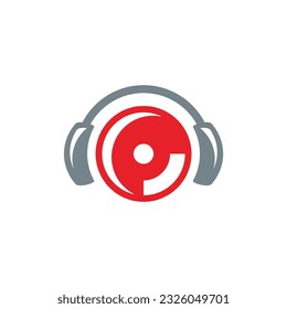 Imagen vectorial del conjunto de cabezales de música
