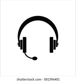 music headphone call centar icon vector