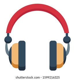 
music, headphones isolated Color Vector icon which can be easily modified or edit
