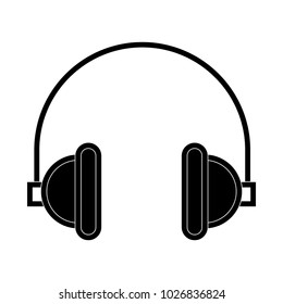 Music headphones symbol
