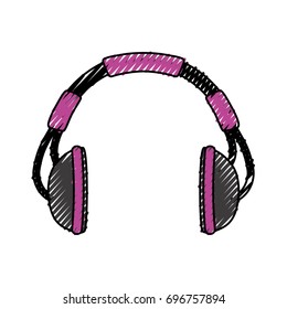 Music headphones symbol