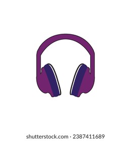 music headphones vector type icon