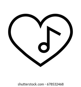 Music Heart Icon