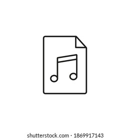 music hits icon element of music icon for mobile concept and web apps. Thin line music hits icon can be used for web and mobile. Premium icon on white background