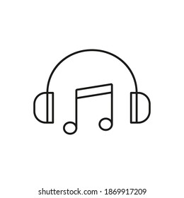 music hits icon element of music icon for mobile concept and web apps. Thin line music hits icon can be used for web and mobile. Premium icon on white background