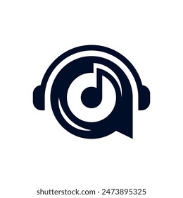 Music Home Logo combines a house shape with musical notes, creating a simple yet elegant design, using clean lines and warm colors to evoke a sense of harmony and inspiration.
