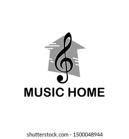 music home studio logo template