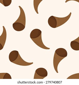 music horn , cartoon seamless pattern background