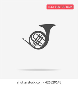 Music Horn Icon. Vector Concept Illustration For Design.