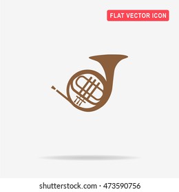 Music horn icon. Vector concept illustration for design.