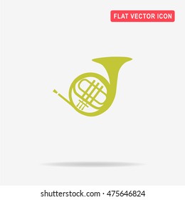 Music horn icon. Vector concept illustration for design.