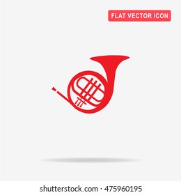 Music horn icon. Vector concept illustration for design.